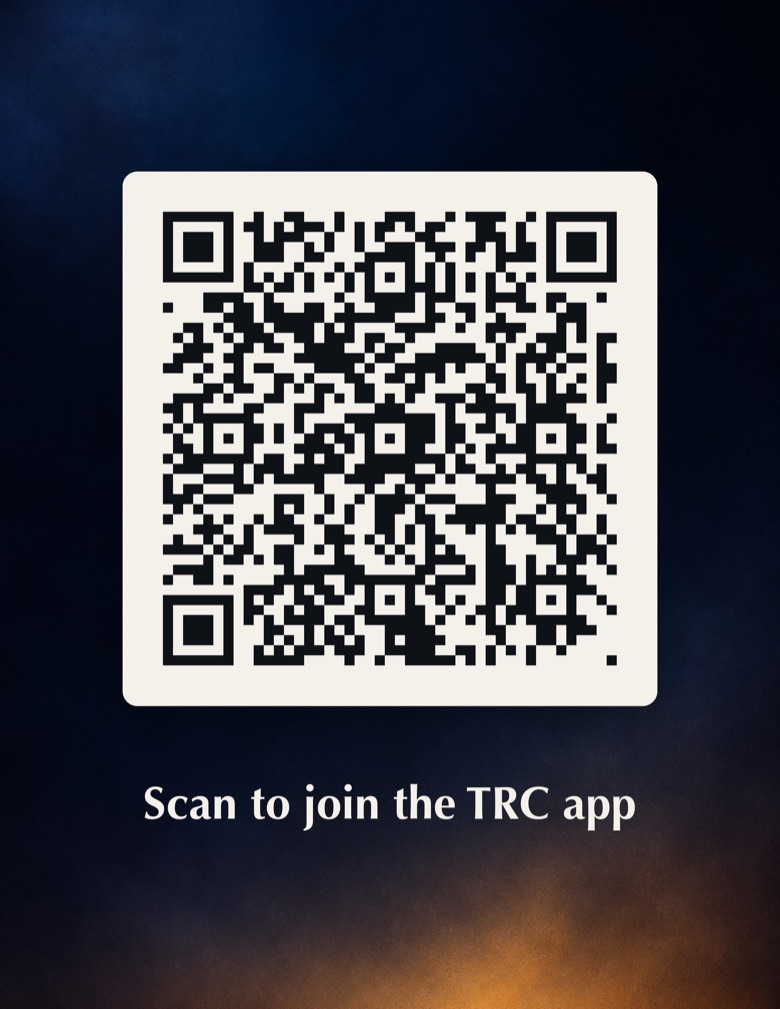 Join-the-app sign at the door